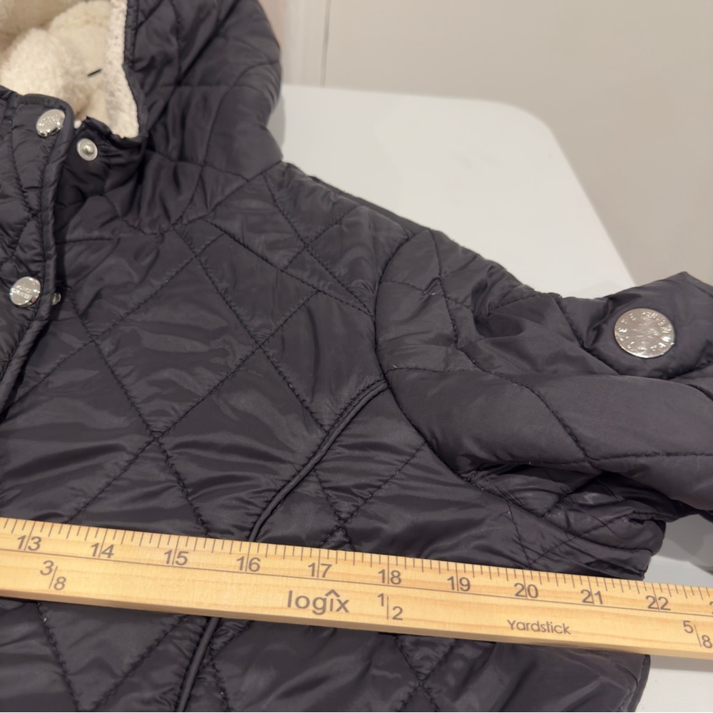 Steve Madden Black Hooded Winter Parker Coat Jacket Women Size M - Picture 16 of 16